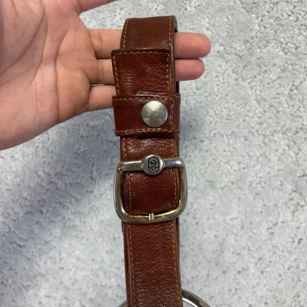 VINTAGE Marino Orlandi Bag Italian Geniune Leather Tan‎ Brown Crossbody Shoulder